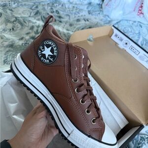 Converse Men's Chocolate Brown High-Top Sneakers